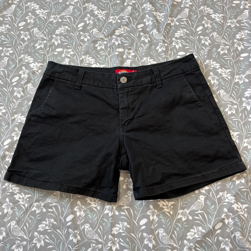 Dickies Black Jean Shorts Classic Tailored Design